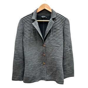 Giorgio Armani Made in Italy Cashmere/Silk/Wool  Blazer Gray Size IT44